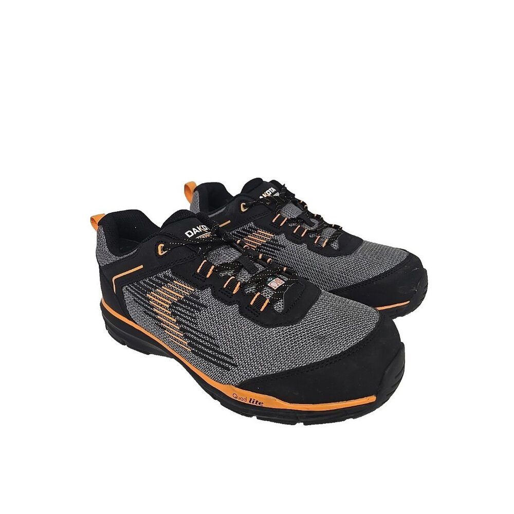 Dakota Men's 3600 WorkPro Series Steel Toe Work Shoe Black/Yellow Size 8M